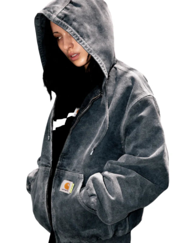 CARHARTT NIKE Surplus Hooded Jacket Grey