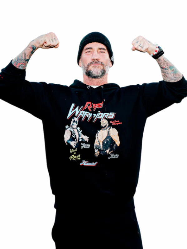 CM Punk Road Warriors Hoodie Black