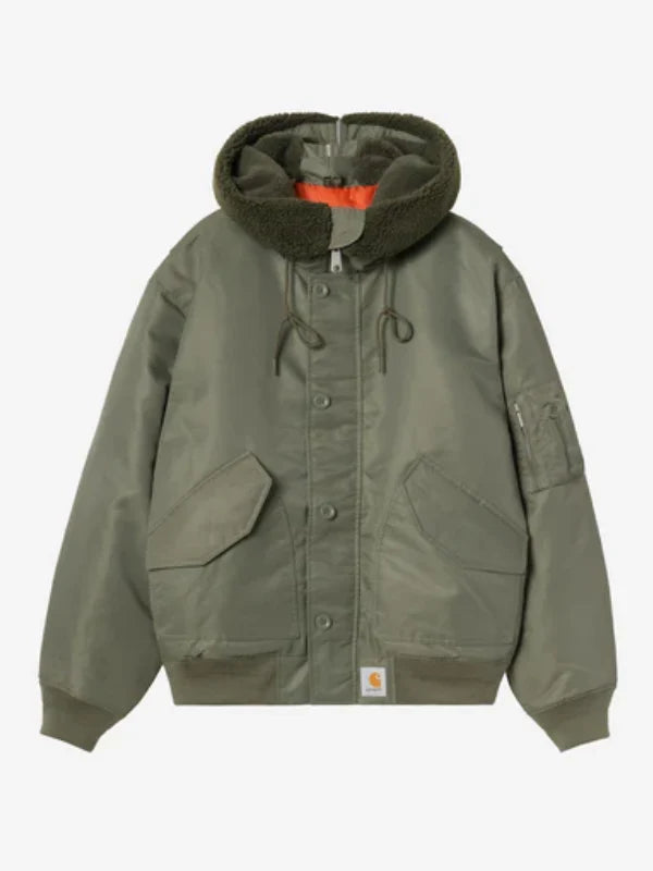 Carhartt Hooded Oltera Bomber Jacket Green