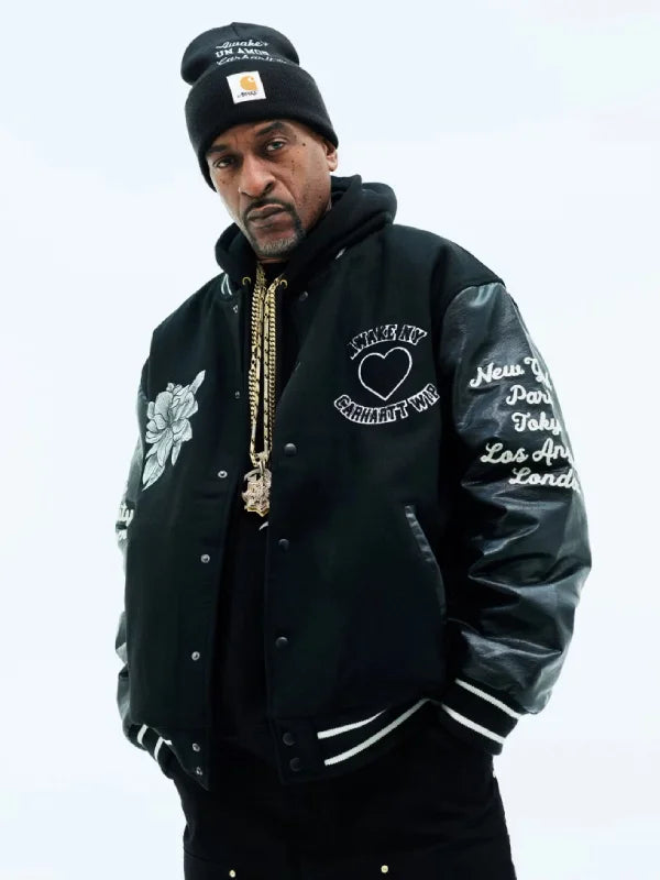 Carhartt WIP x Awake NY Teddy Jacket Black