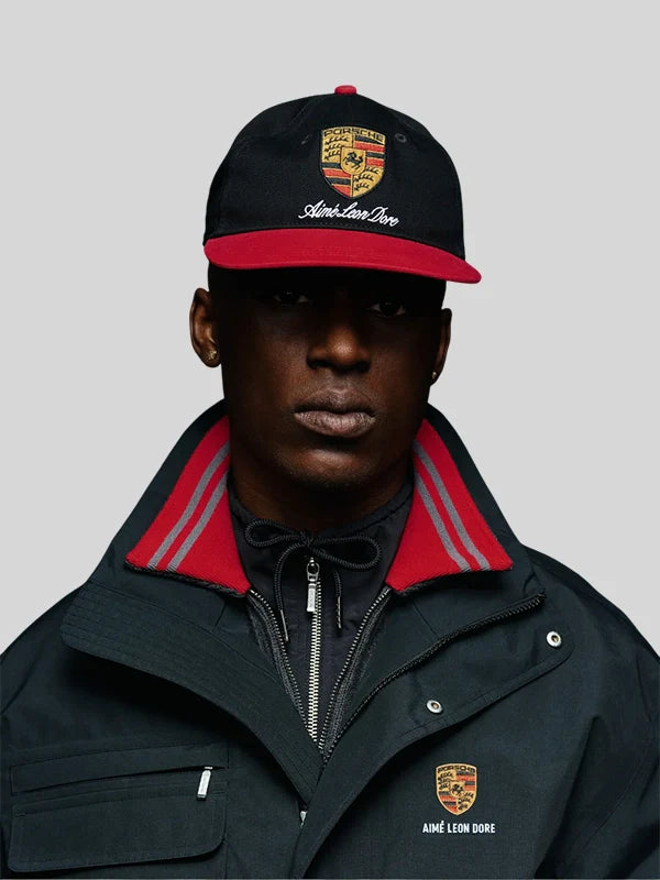 ALD x Porsche Jacquard Collar Quarter Zip Pullover