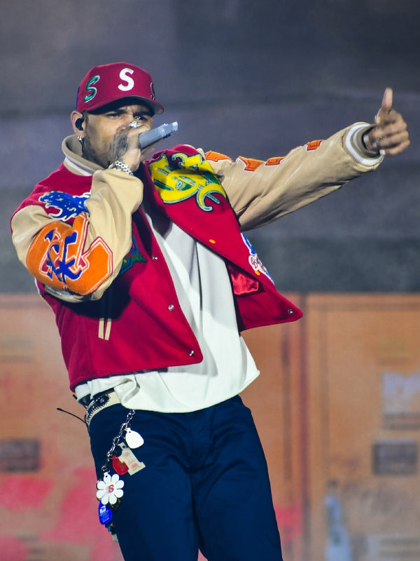 Chris Brown Breezy Bowl Red Jacket