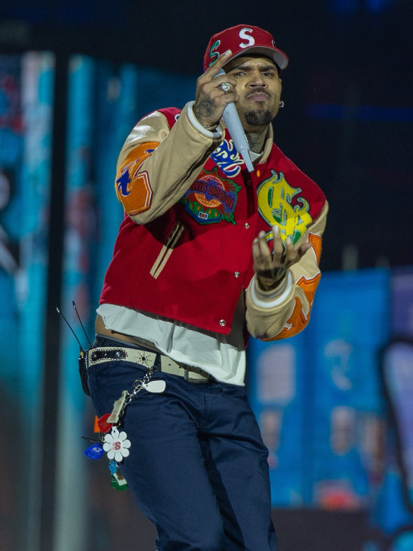 Chris Brown Varsity Jacket Breezy Bowl