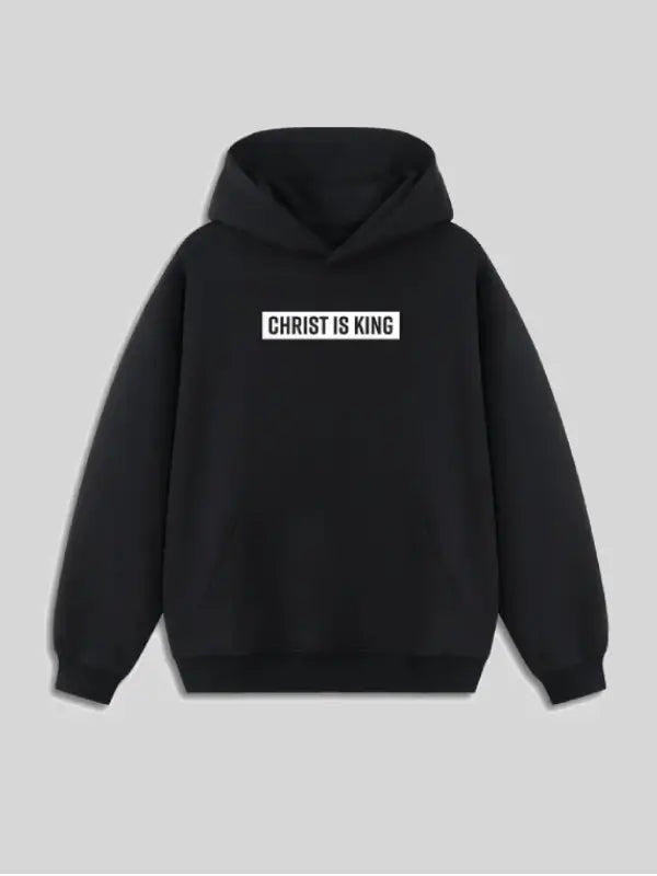 Christ is King Hoodie Black