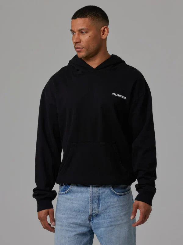 Circle Logo Talentless Hoodie Black