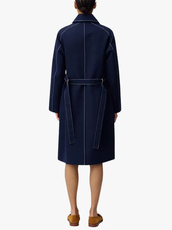 Claudie Pierlot belted midi Blue coat