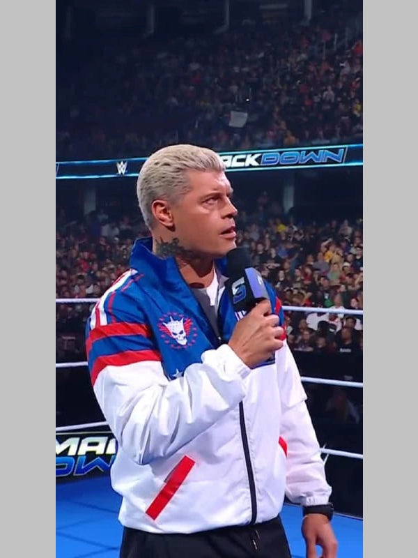 Cody Rhodes Stars and Stripes Windbreaker Jacket Mens