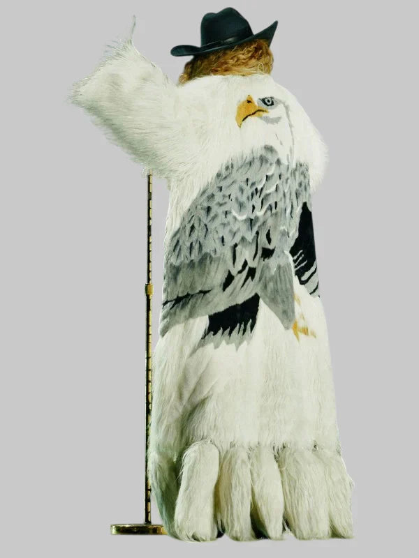 Cowboy Carter Tour Beyonce Burberry White Faux Fur Coat