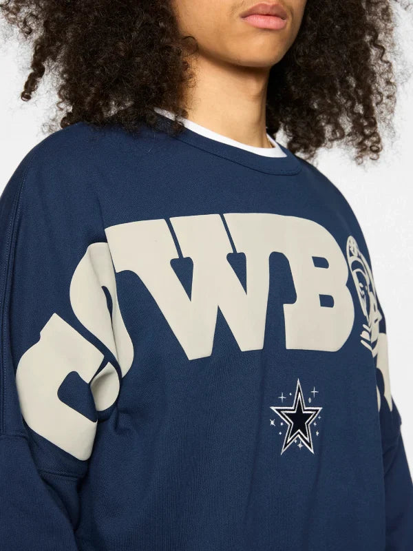 Dallas Cowboys BBC Crewneck Sweatshirt Navy