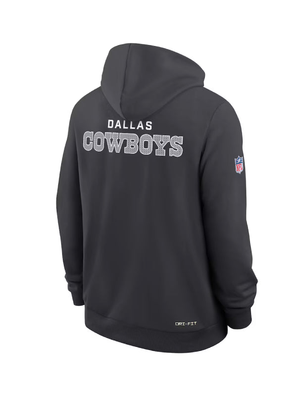 Dallas Cowboys Nike Black Sideline Hoodie 2025