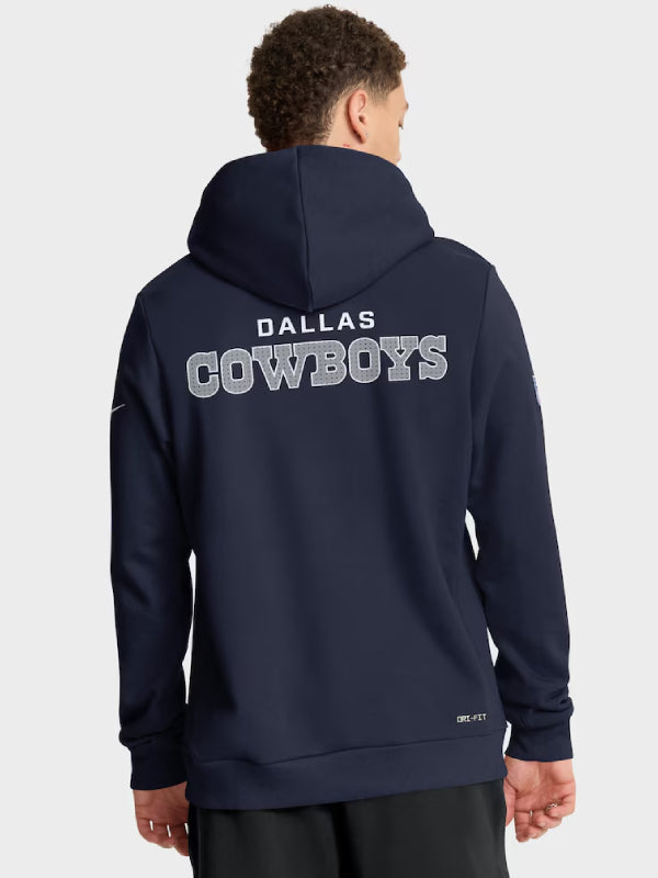 Dallas Cowboys Nike Navy Sideline Hoodie 2025
