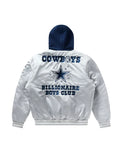 Dallas Cowboys x Billionaire Boys Club Satin Jacket Grey