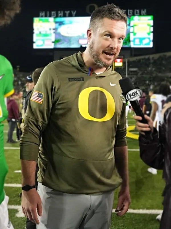 Dan Lanning Military Appreciation Oregon Ducks Long Sleeve Hoodie T-Shirt