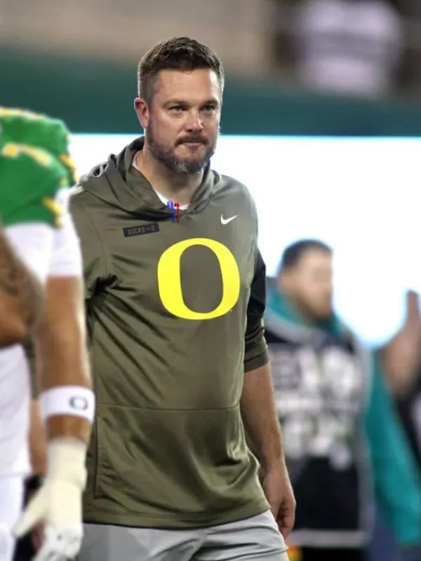 Dan Lanning Nike Oregon Ducks Military Appreciation Long Sleeve Hooded T-Shirt