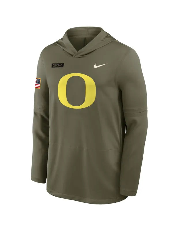 Dan Lanning Oregon Ducks Military Appreciation Long Sleeve Hoodie T-Shirt