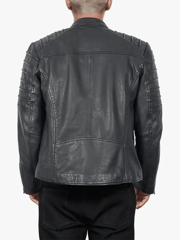 Dash Black Leather Jacket