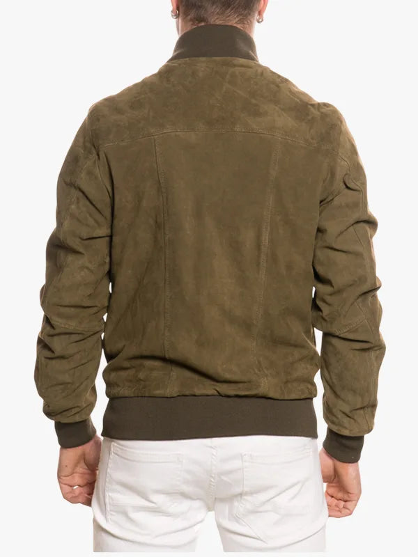 David Mens Bomber Light Green Jacket