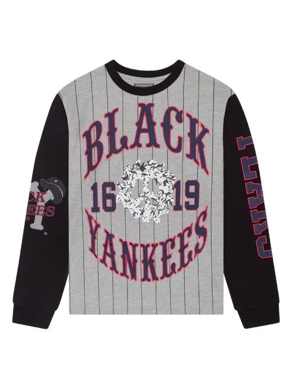 Denim Tears Black Yankees Pinstripe Long Sleeve Tee