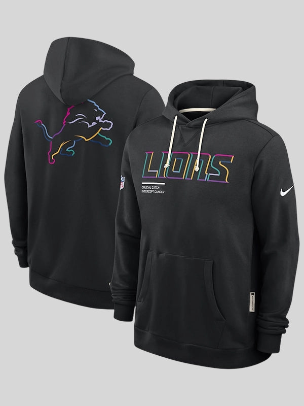 Detroit Lions 2025 Crucial Catch Hoodie Sweatshirt