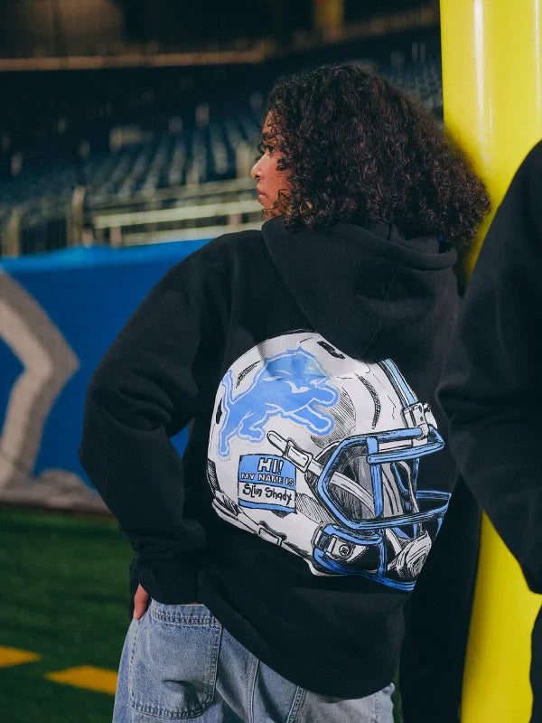 Detroit Lions Helmet Hoodie Eminem