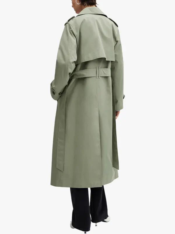 Double-breasted trench coat