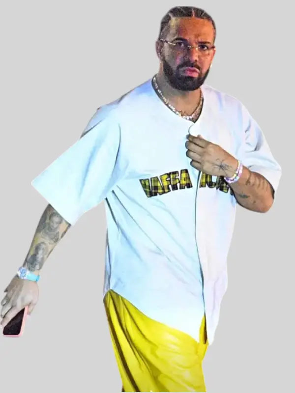 Drake Vaffanculo Baseball Jersey White