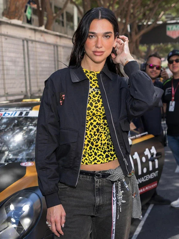 Dua Lipa Porsche Monaco Jacket Black