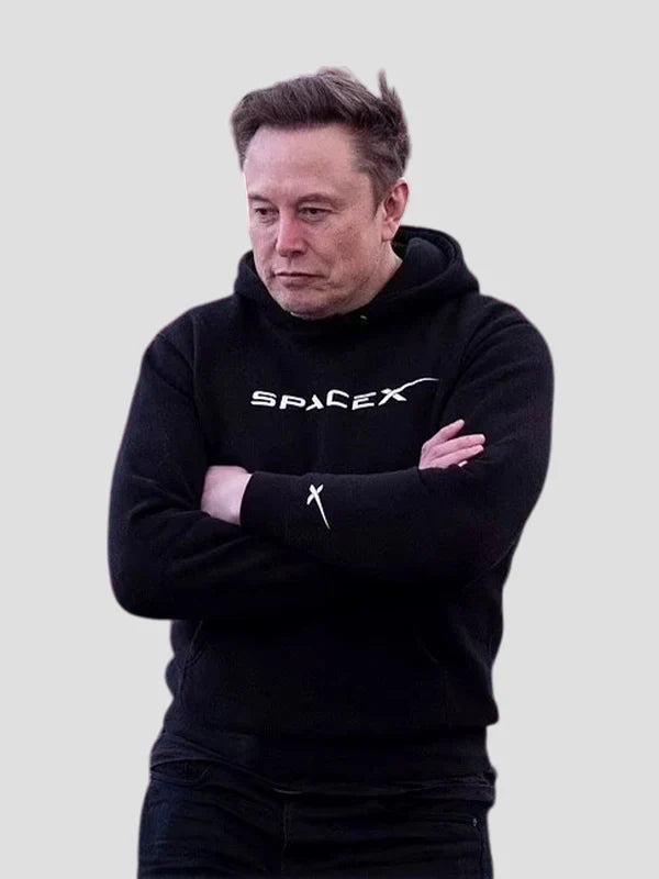 Elon Musk SpaceX Hoodie Black