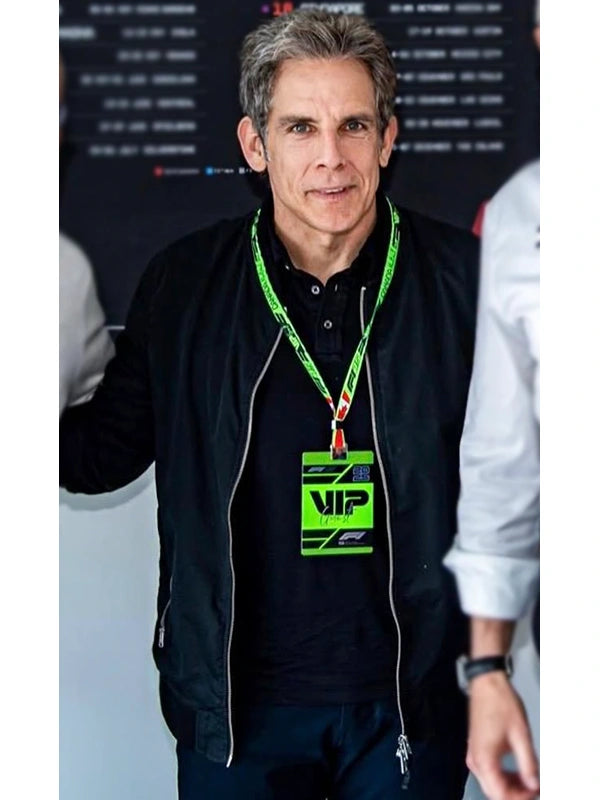 F1 Ben Stiller Bomber Jacket Black