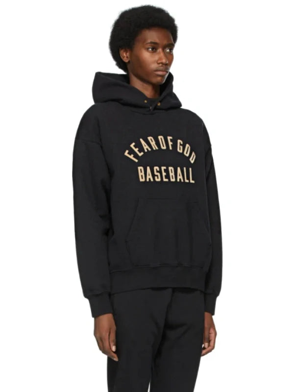 Fear Of God Baseball Black Hoodie