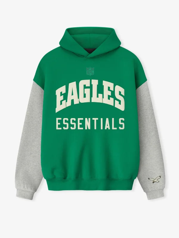 Fear of God Essentials Eagles Sport Hoodie Green