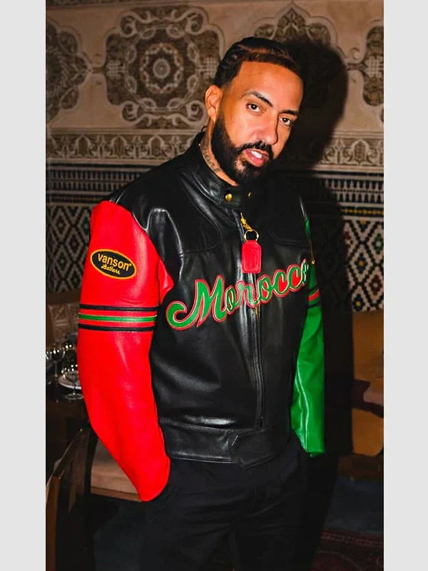 French Montana x Vanson Leather Jacket Morocco