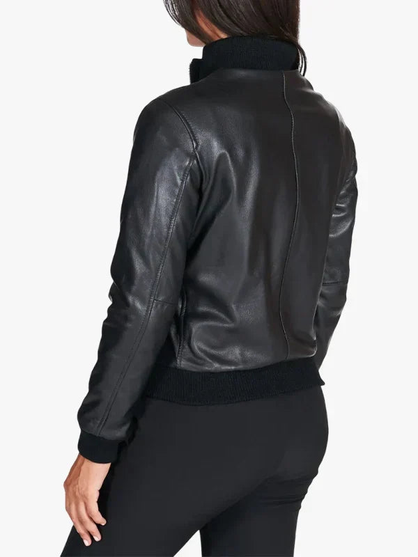 G155-Black Nappa Leather Jacket