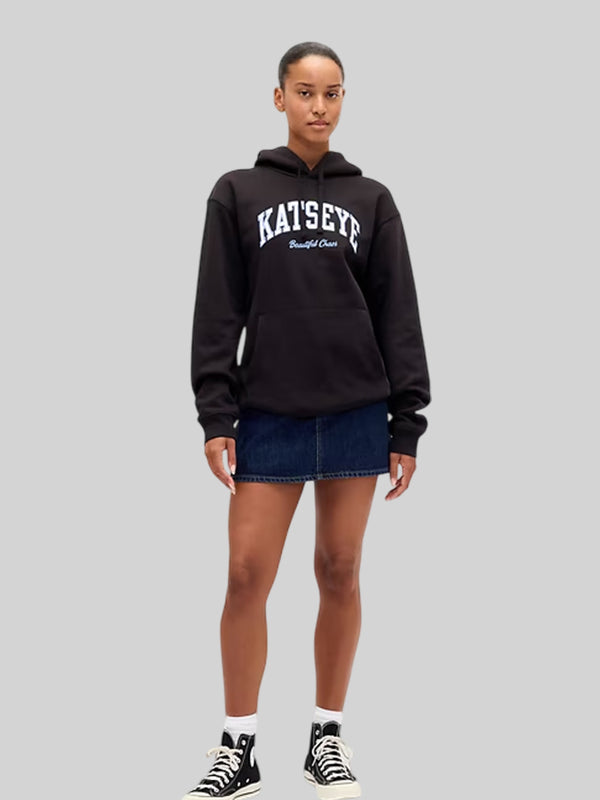 Gap KATSEYE Logo Relaxed Black Hoodie
