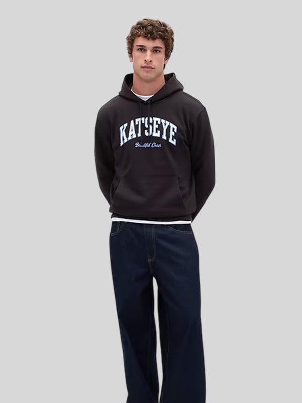 Gap KATSEYE Logo Relaxed Hoodie Black