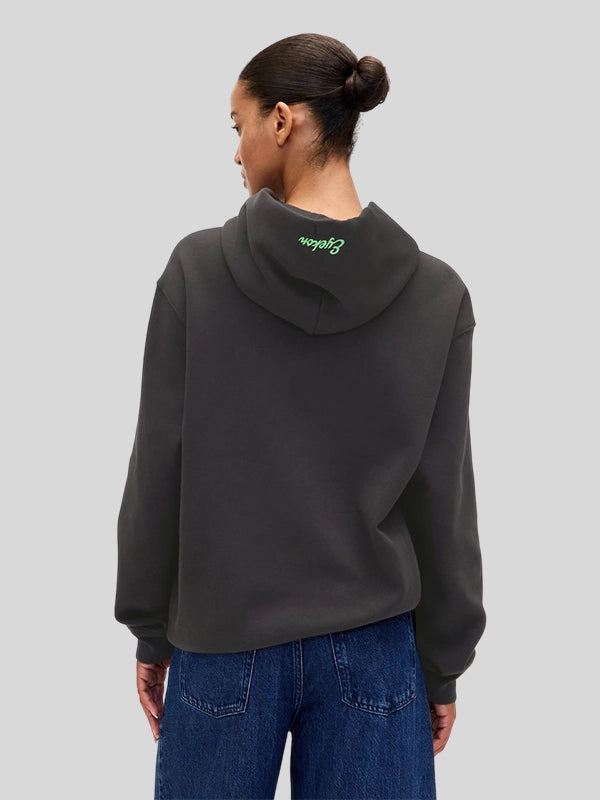 Gap KATSEYE Logo Relaxed Hoodie Moonless Night Black