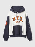 Gap NYC Logo Colorblock Hoodie