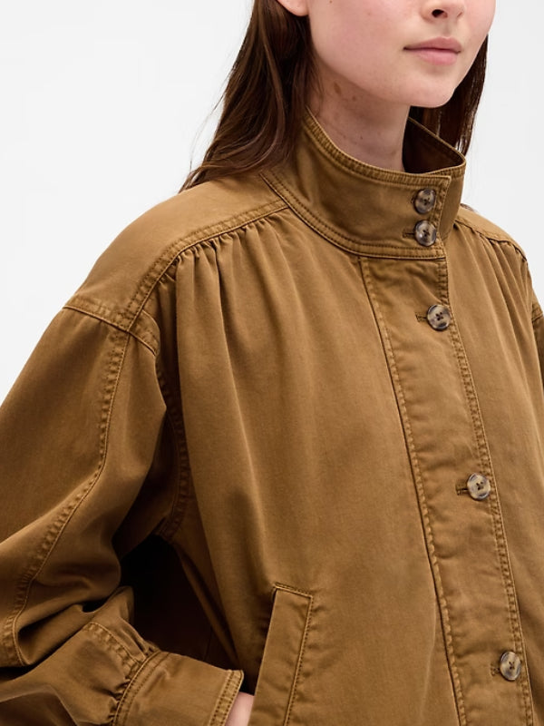 Gap Twill Bubble Bomber Jacket