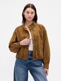 Gap Twill Bubble Brown Jacket