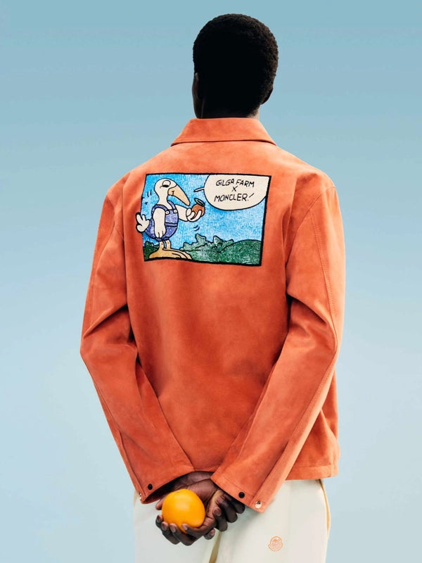 Gilga Farm x Moncler Orange Suede Jacket