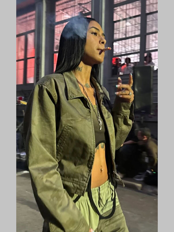 Gio Telfar Runway Jacket Green