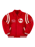 Golf Wang x Marty Supreme Rockwell Varsity Jacket Red