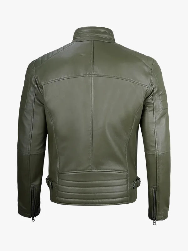 Green Cafe Racer Jacket