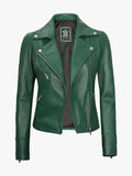 Green Jacket Women Motorcycle