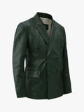 Green Vintage Blazer Leather
