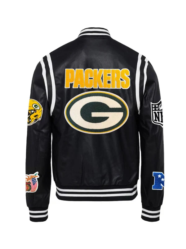 Green_Bay_Packers_Jeff_Hamilton_Black_Leather_Jacket