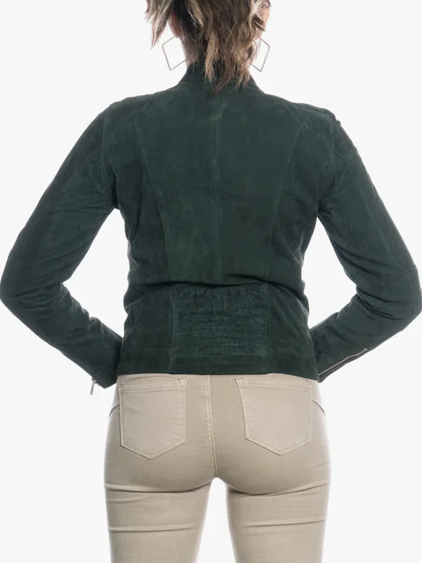 Green Zara Bis Jacket For Women