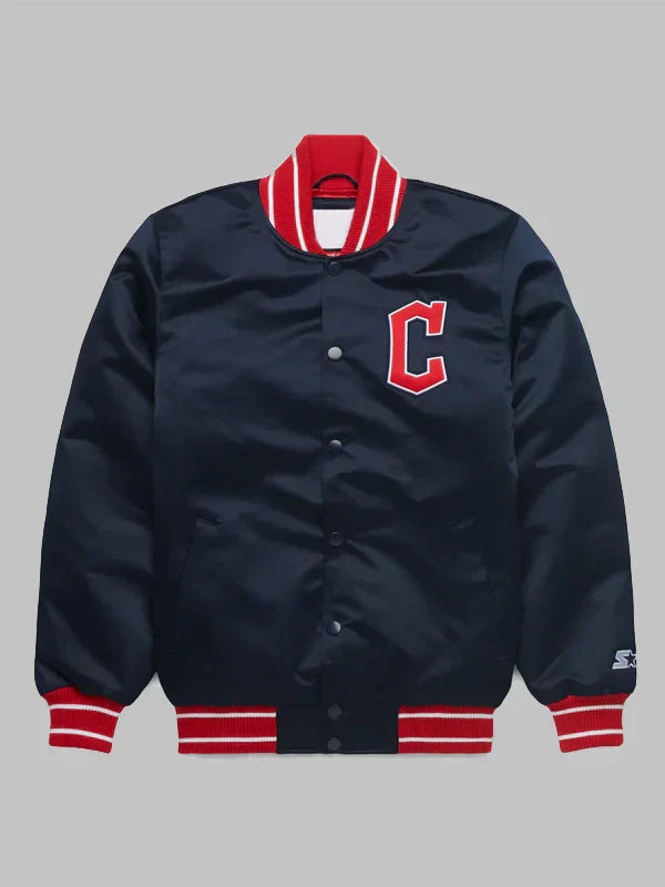 HOMAGE X Starter Guardians Heavyweight Satin Jacket Blue