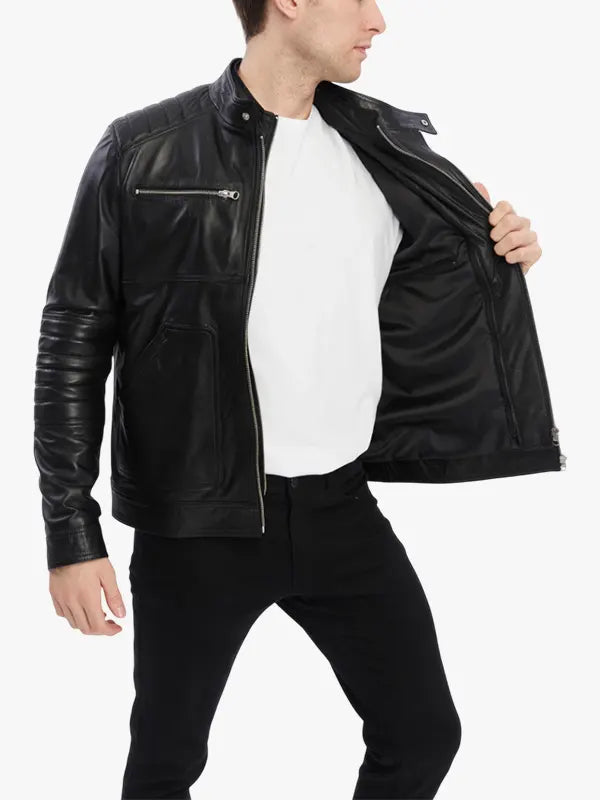 Henry Biker Leather Jacket