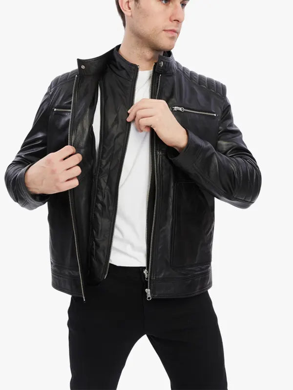 Henry Leather Jacket For Mens